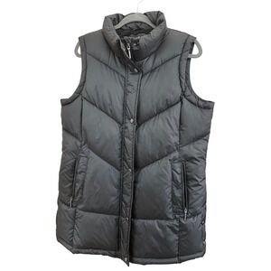 Weatherproof Mens Puffer‎ Vest Black Full Zip Snap Front Lightweight L/G